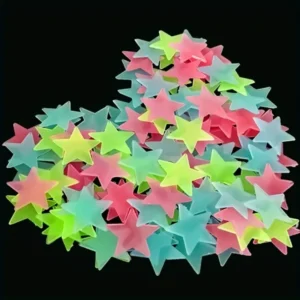 100 Piece Luminous Star / Wall Sticker.