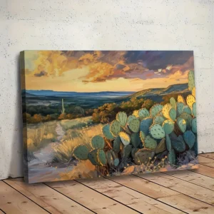 1.5 inch thick wood pine frame, Landscape art mural,