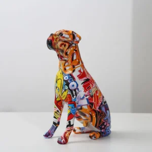 Creative Painted Dog Decoration
