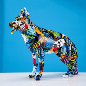 Creative German Shepherd Resin Crafts