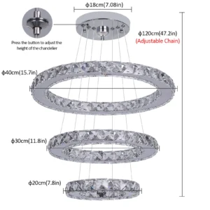 French luxury crystal chandelier