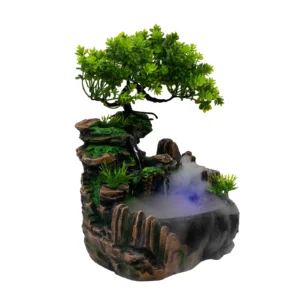 Indoor Tabletop Fountains Waterfall with LED Lights